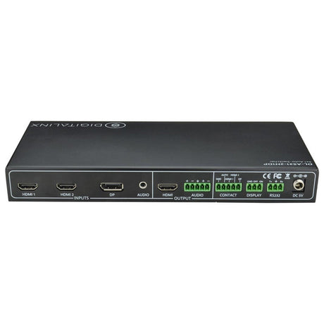 DigitaLinx DL-AS31-2H1DP 3x1 Auto-Switcher with 2 HDMI and 1 DisplayPort Input