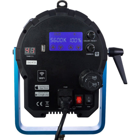 Dracast DRWFFL1500B Fresnel Pro Series LED1500 Wi-Fi Bi-Color Light