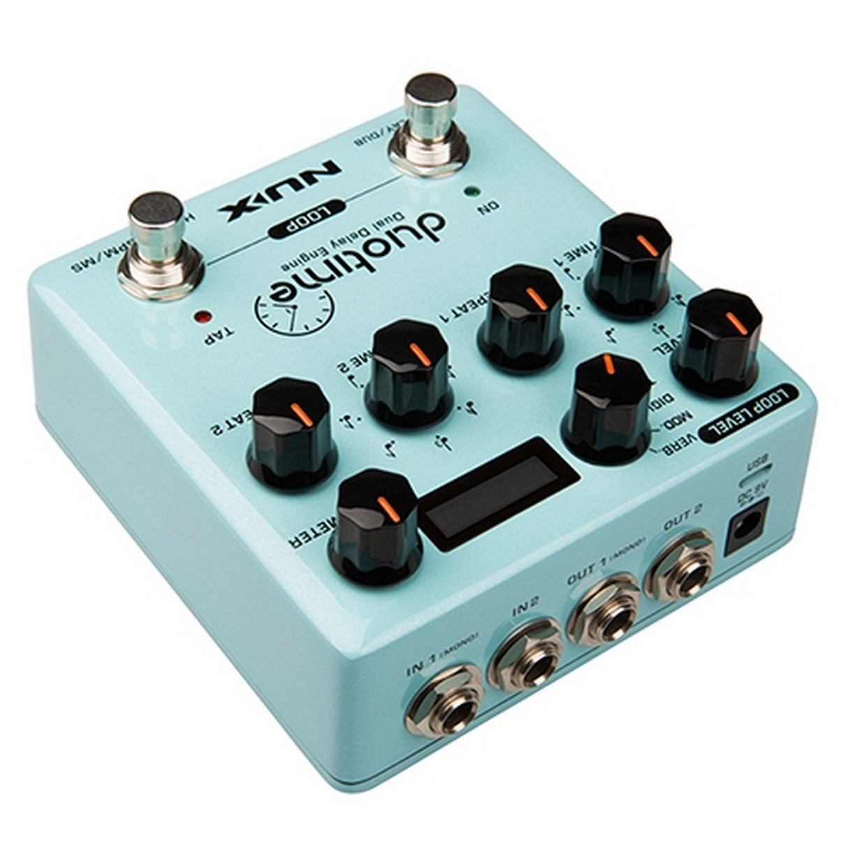 Nux DUOTIME Dual Delay Engine Stereo Delay Pedal