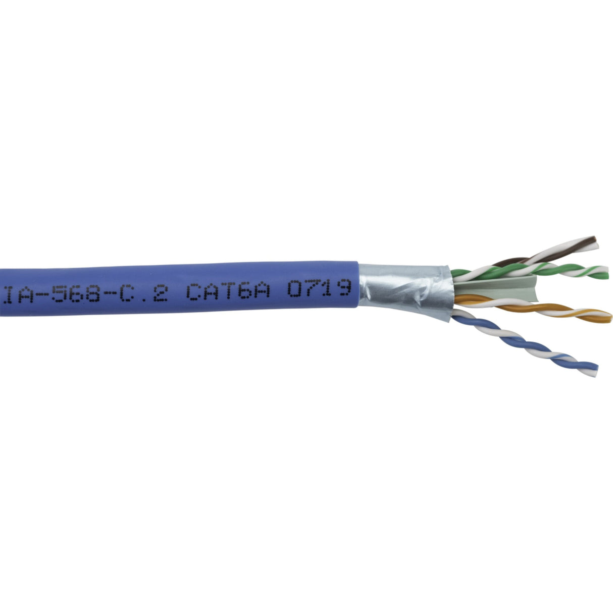 Liberty AV 24-4P-L6ANS-BLU Category 6A Non-Continuity Shield U/UTP Riser 1000-Feet Reel