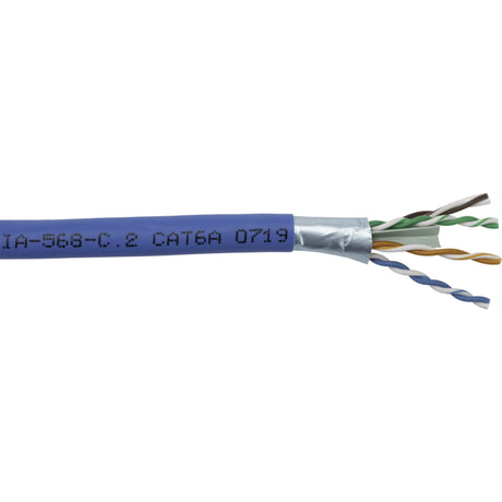 Liberty AV 24-4P-L6ANS-BLU Category 6A Non-Continuity Shield U/UTP Riser 1000-Feet Reel