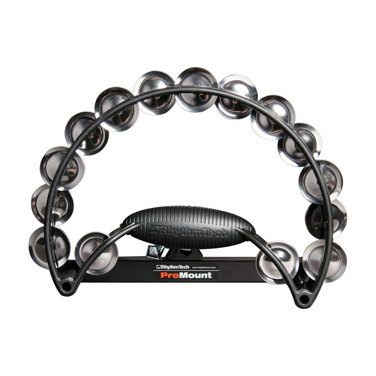Rhythm Tech RTPRO10 Pro Tambourine Black with Nickel Steel Jingles