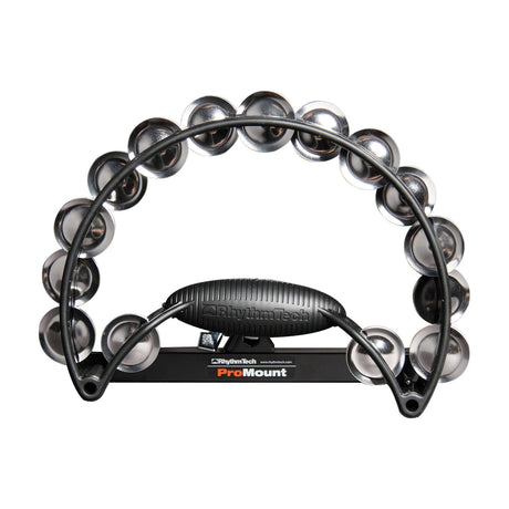 Rhythm Tech RTPRO10 Pro Tambourine Black with Nickel Steel Jingles