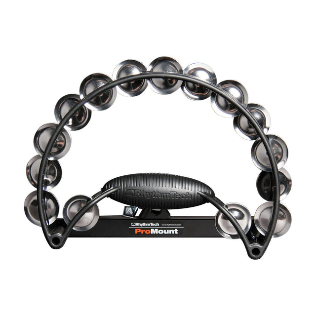 Rhythm Tech RTPRO10 Pro Tambourine Black with Nickel Steel Jingles