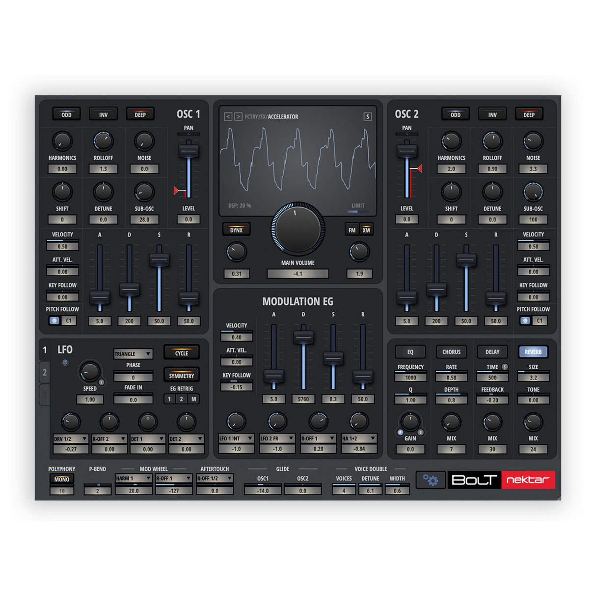 Nektar BOLT Harmonics Synthesizer Plug-In Download Only