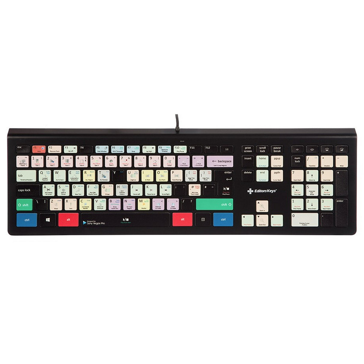 Editors Keys Sony Vegas Pro Keyboard Backlit Keyboard for PC