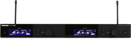 Shure SLXD4D Dual-Channel Digital Wireless Receiver - G58: 470 - 514 MHz