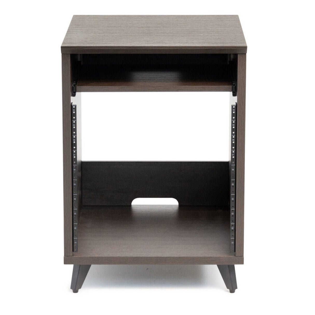 Gator GFW-ELITEDESKRK-BRN Elite Series Furniture Desk 10U Rack Walnut Brown Finish