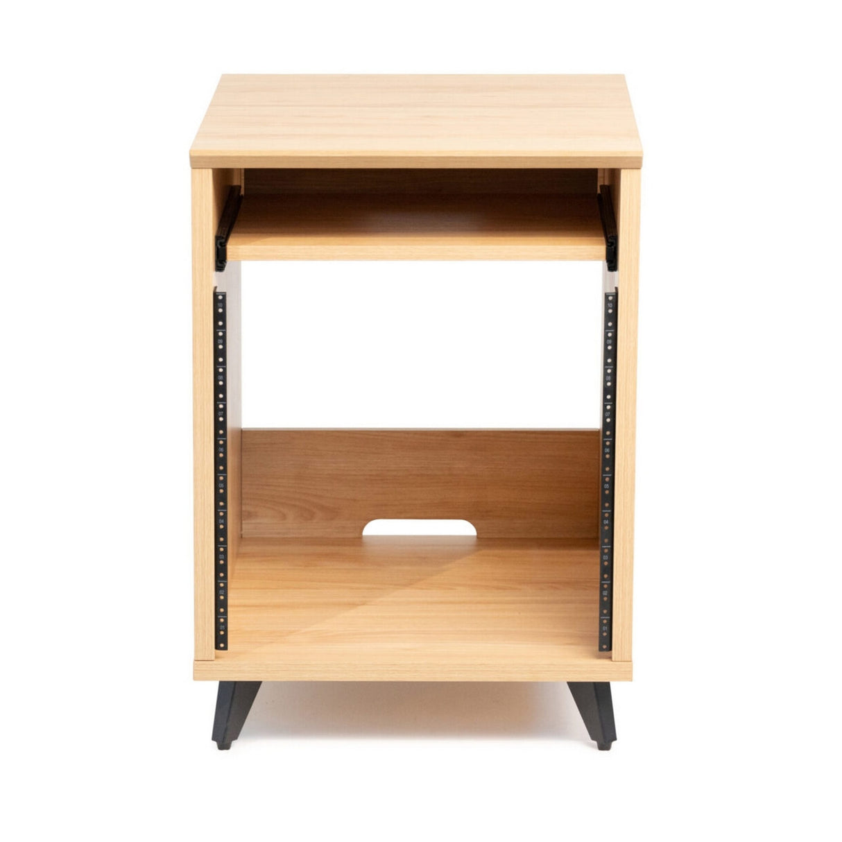Gator GFW-ELITEDESKRK-MPL Elite Series Furniture Desk 10U Rack Natural Maple Matte Finish