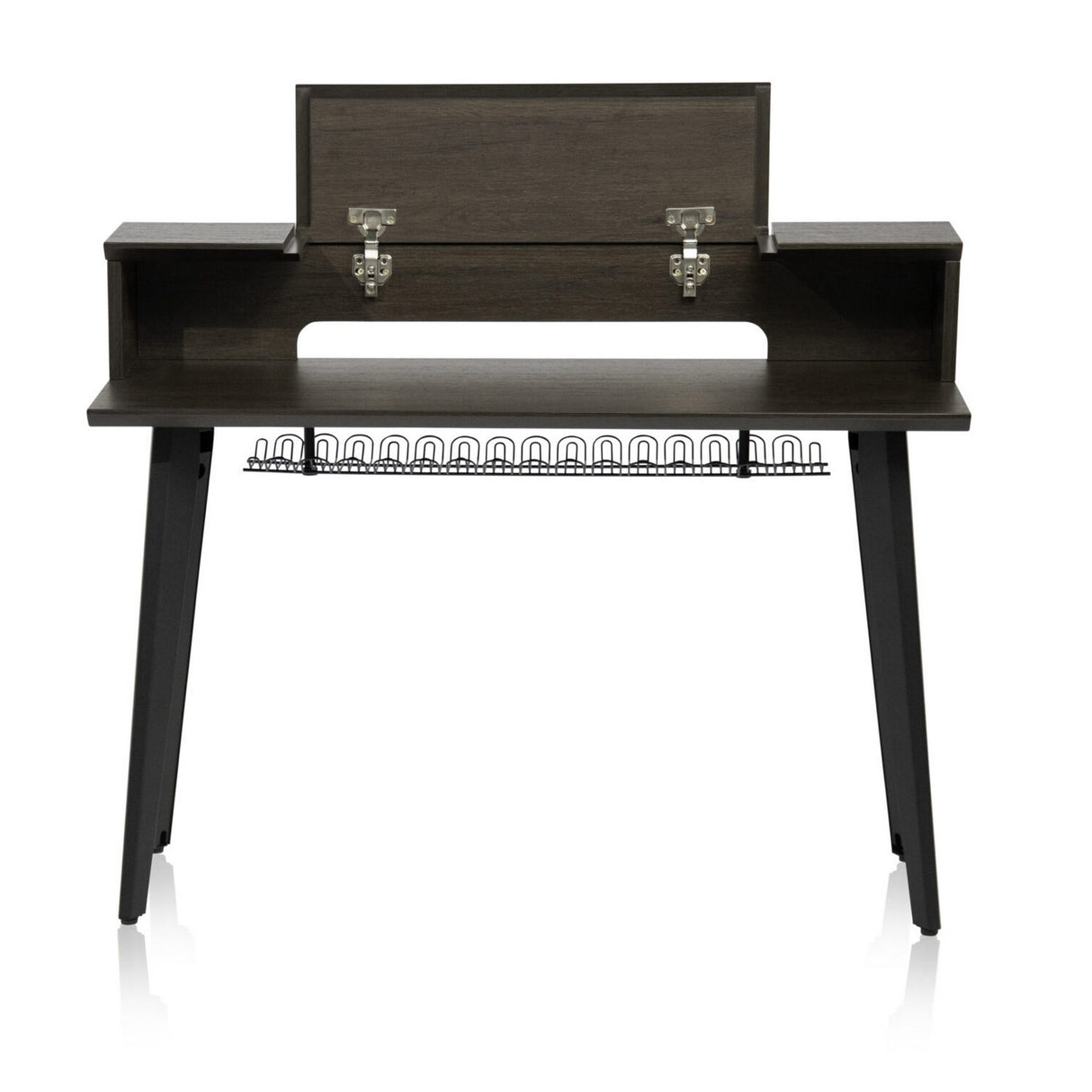 Gator GFW-ELITEKEYTBL61-BRN Elite Series Furniture for 61 Note Keyboard Walnut Brown Finish