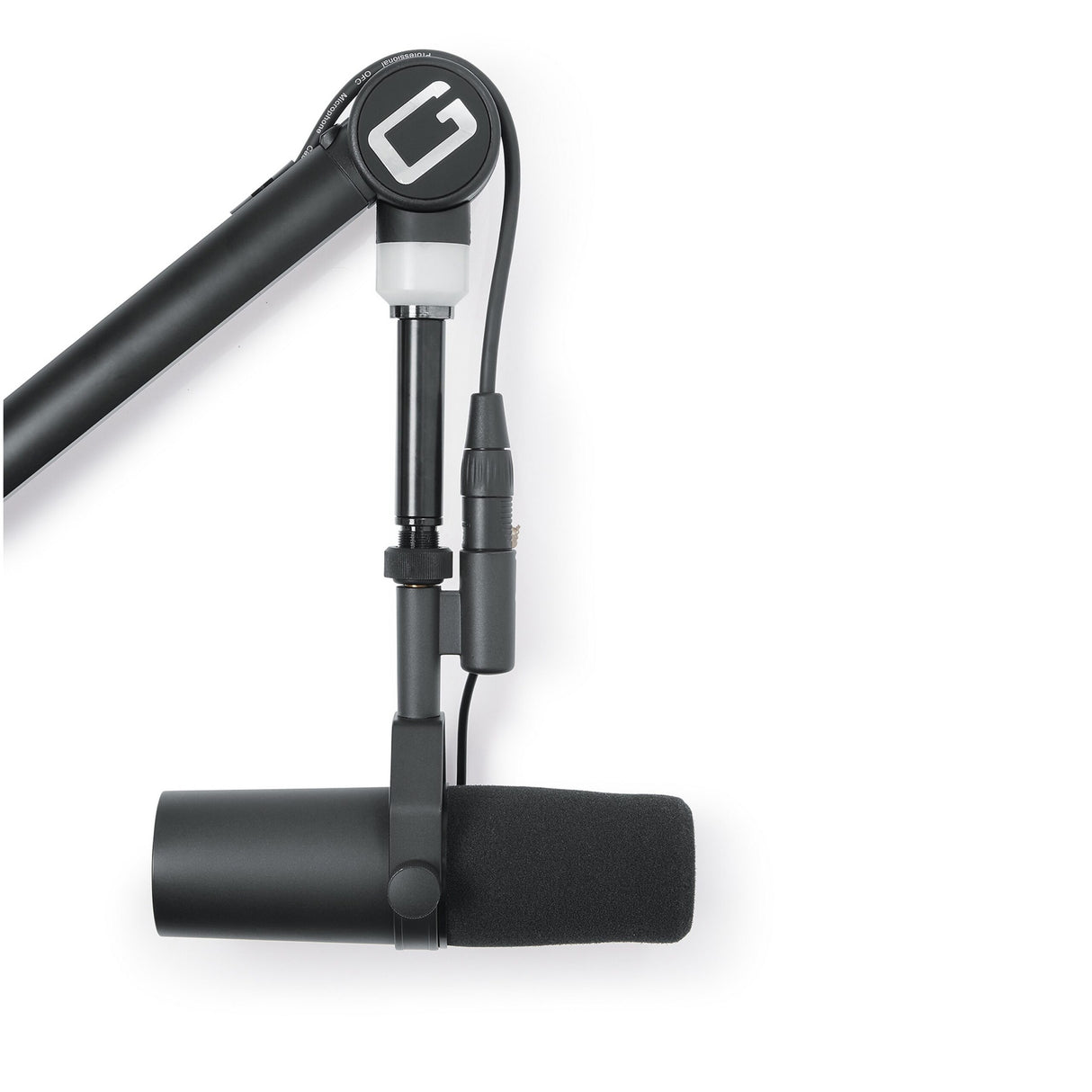 Gator GFWMICBCBM4000 Professional Broadcast Boom Microphone Stand with LED Light