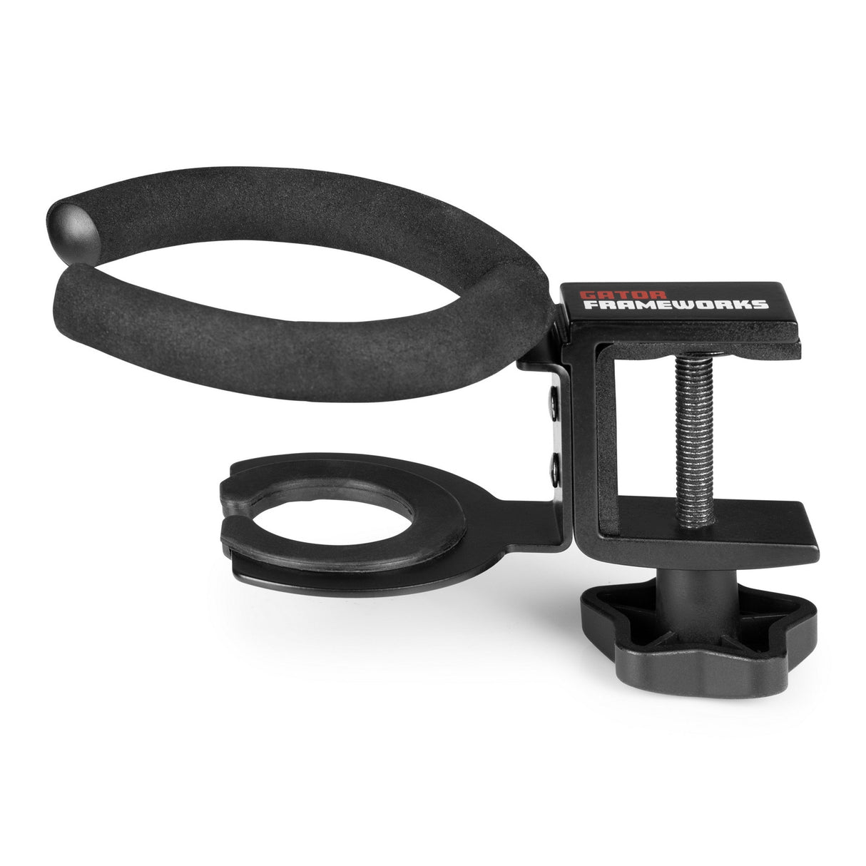 Gator GFW-SINGLECUP-DESK Single Cup Clamping Beverage Holder for Desk Edge