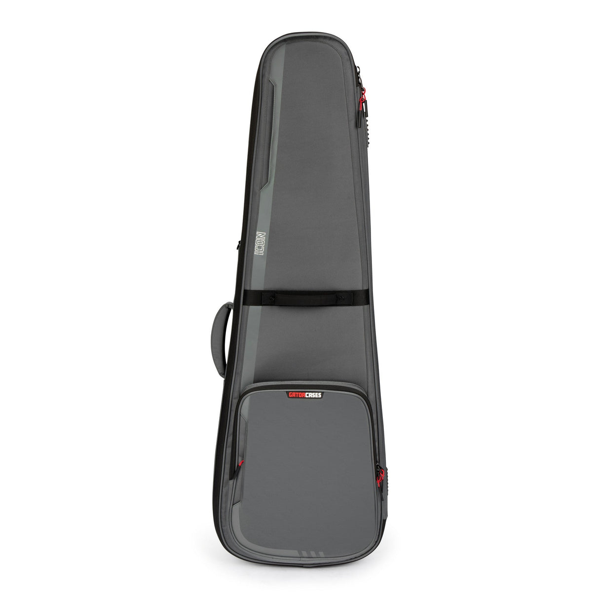Gator G-ICONBASS-GRY ICON Series Gig Bag for Electric Bass Guitars Grey - accessories