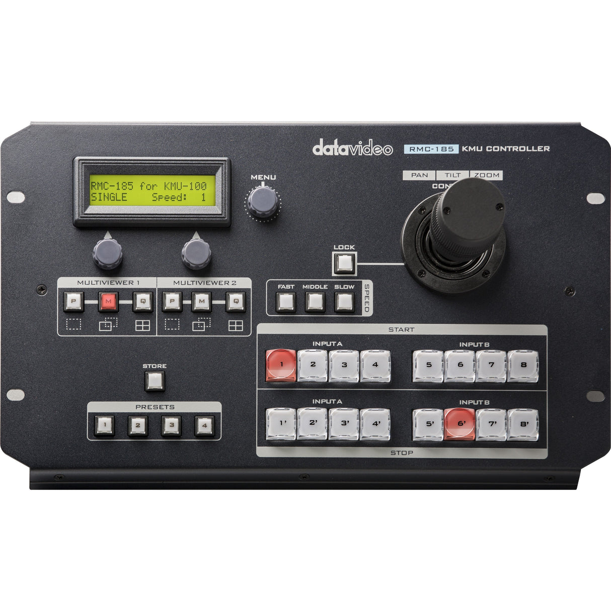 Datavideo KMU-100C 4K Multi-Camera Processor Bundle with RMC-185 Control Panel