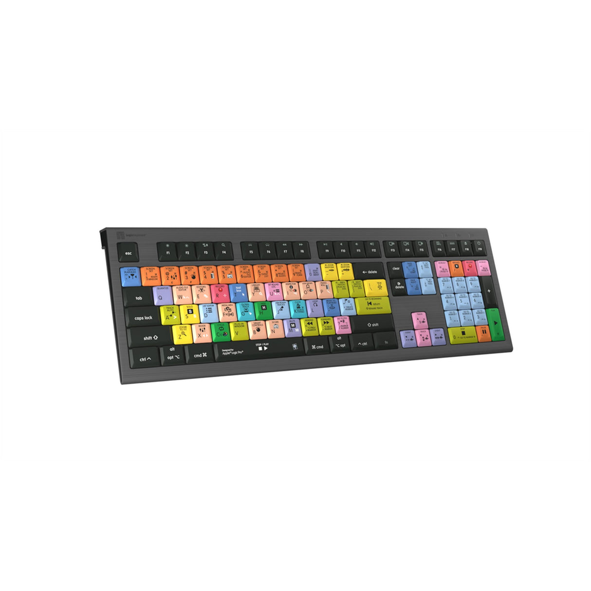Logickeyboard LKB-LOGXP2-A2M-US Apple Logic Pro X2 MAC Astra 2 Backlit Shortcut Keyboard