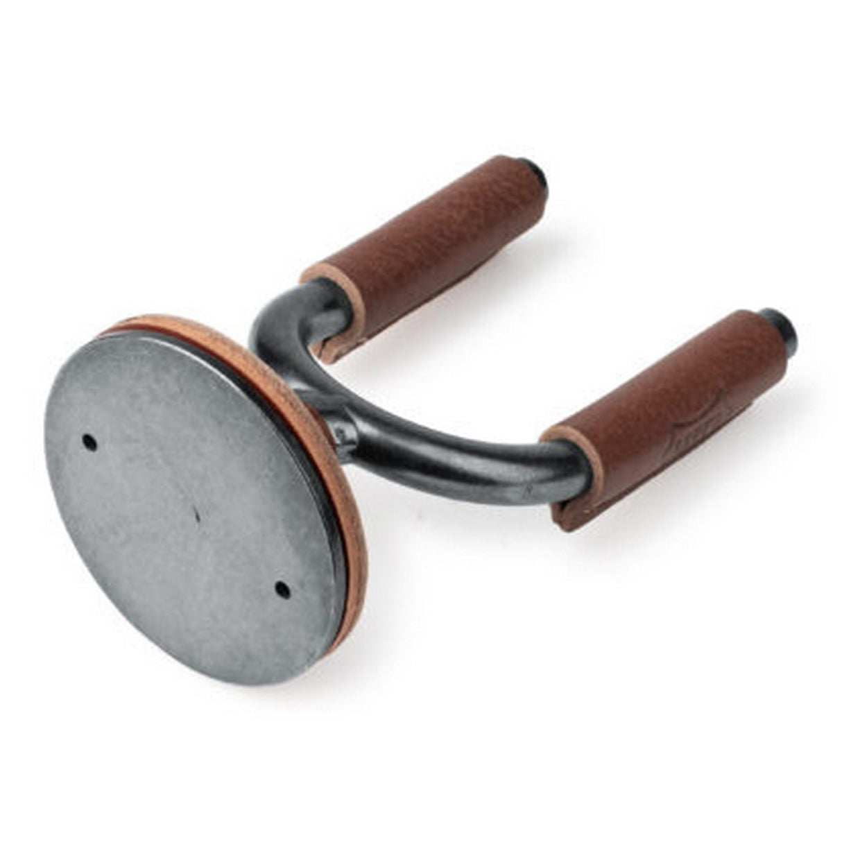 Levyās Smoke Forged Guitar Hanger with Brown Leather - accessories