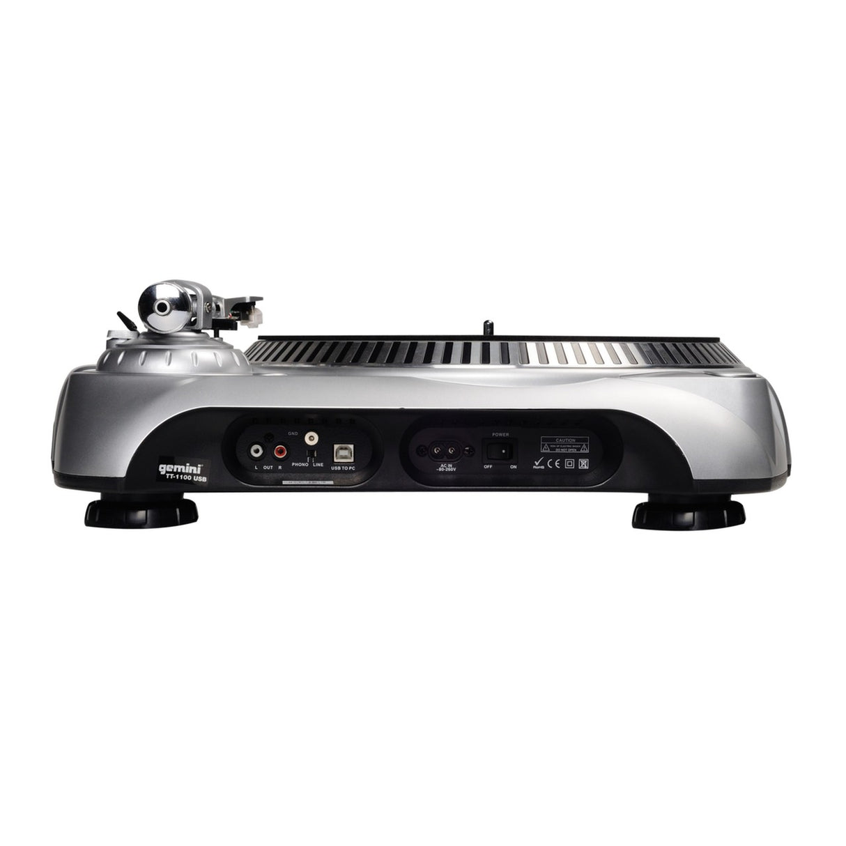 Gemini TT-1100USB USB Belt Drive Turntable with S-type Arm