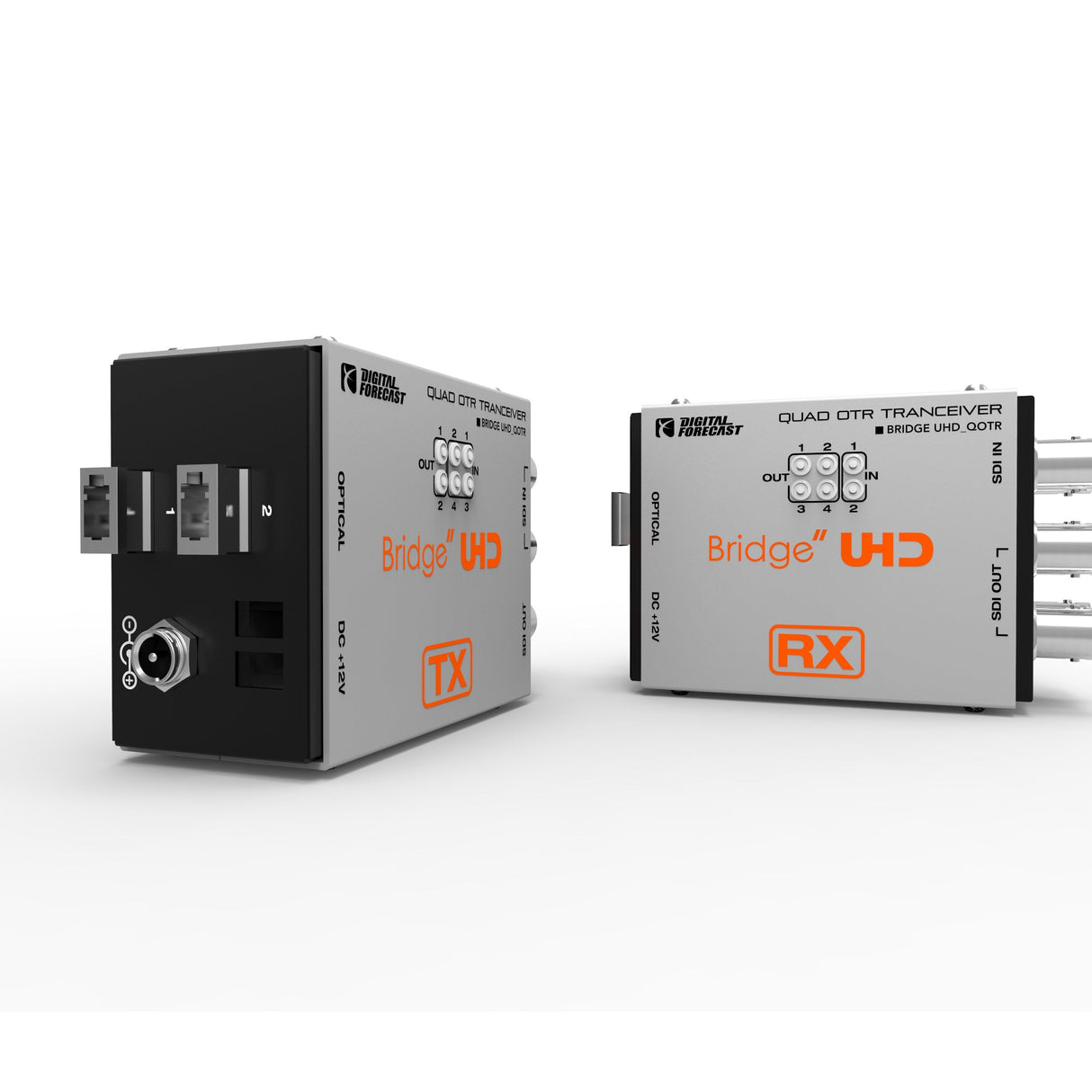 Digital Forecast Bridge UHD QOTR Quad-Link 3G-SDI and 3G/HD/SD-SDI Transceiver