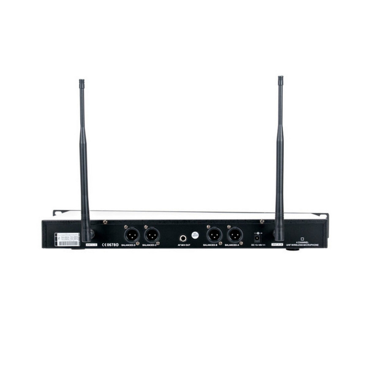 American Audio WM-419 4-Channel UHF Wireless Handheld Microphone System