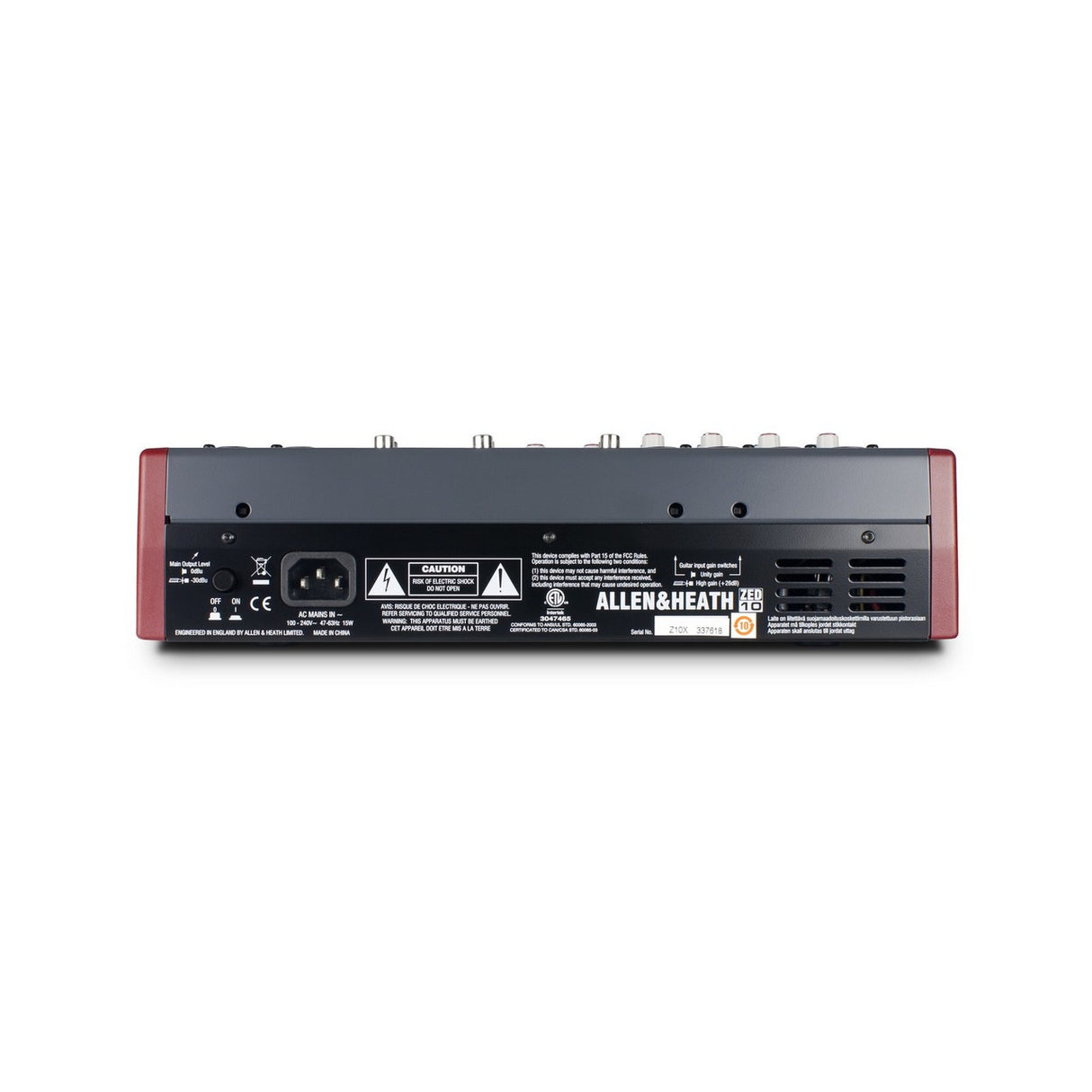 Allen & Heath ZED-10 Compact Portable 4 Mic Line Input Neutrik Mic XLR 1/4 Inch Amp Mixer