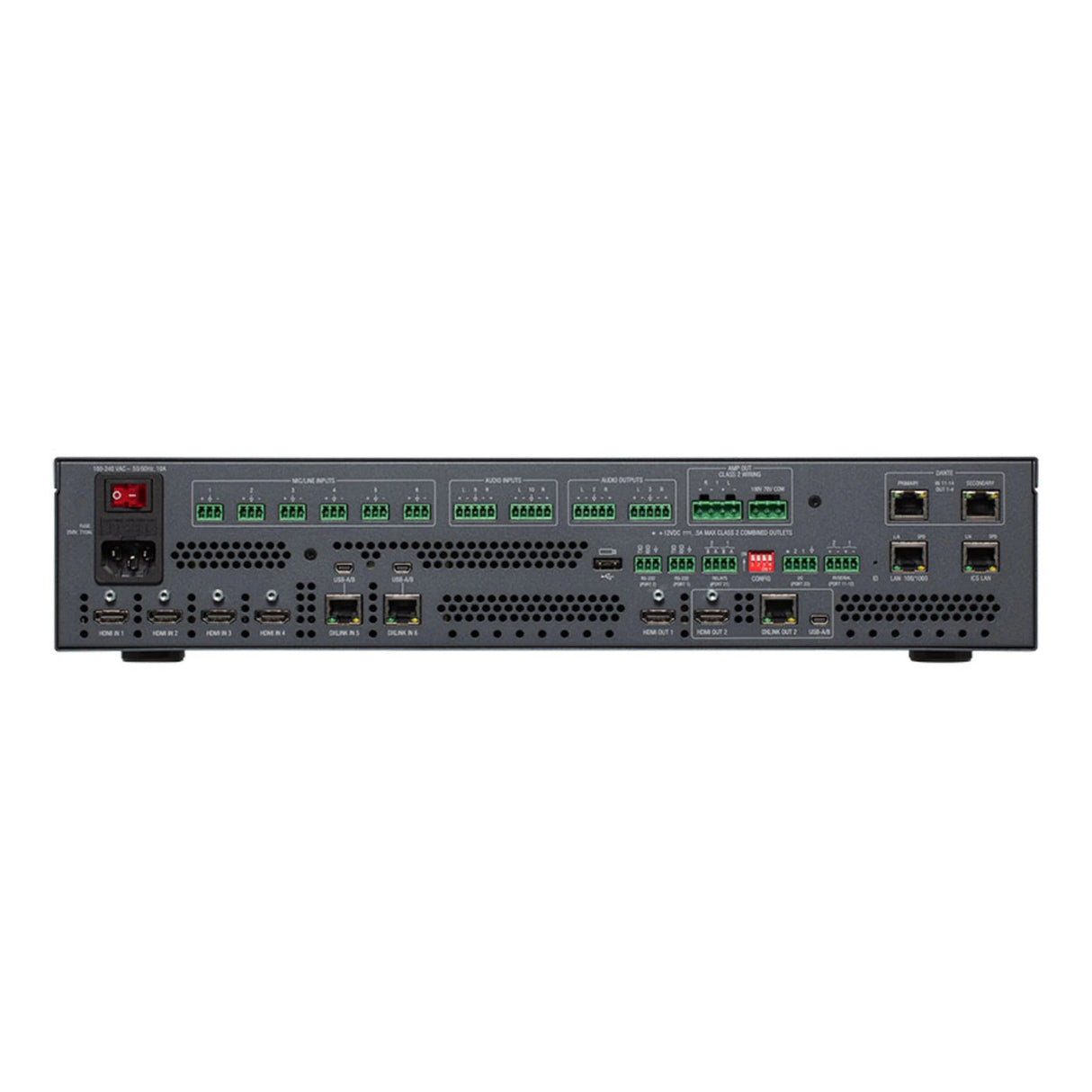 AMX DVX-2265-4K-TAA 6 x 2 + 1 4K60 4:4:4 All-In-One Presentation Switcher