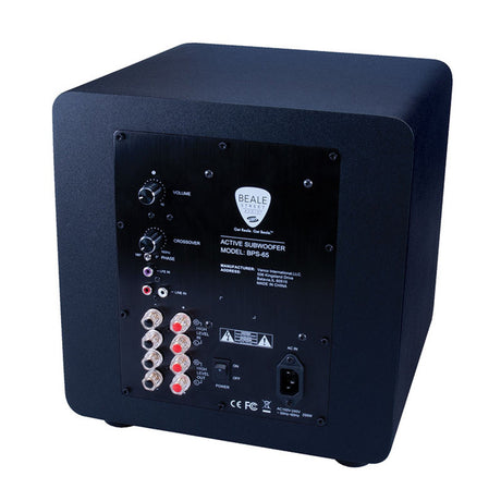 Beale Street Audio BPS-65 Active 6.5-Inch In-Room Subwoofer with 200W Built-In Amplifier Black