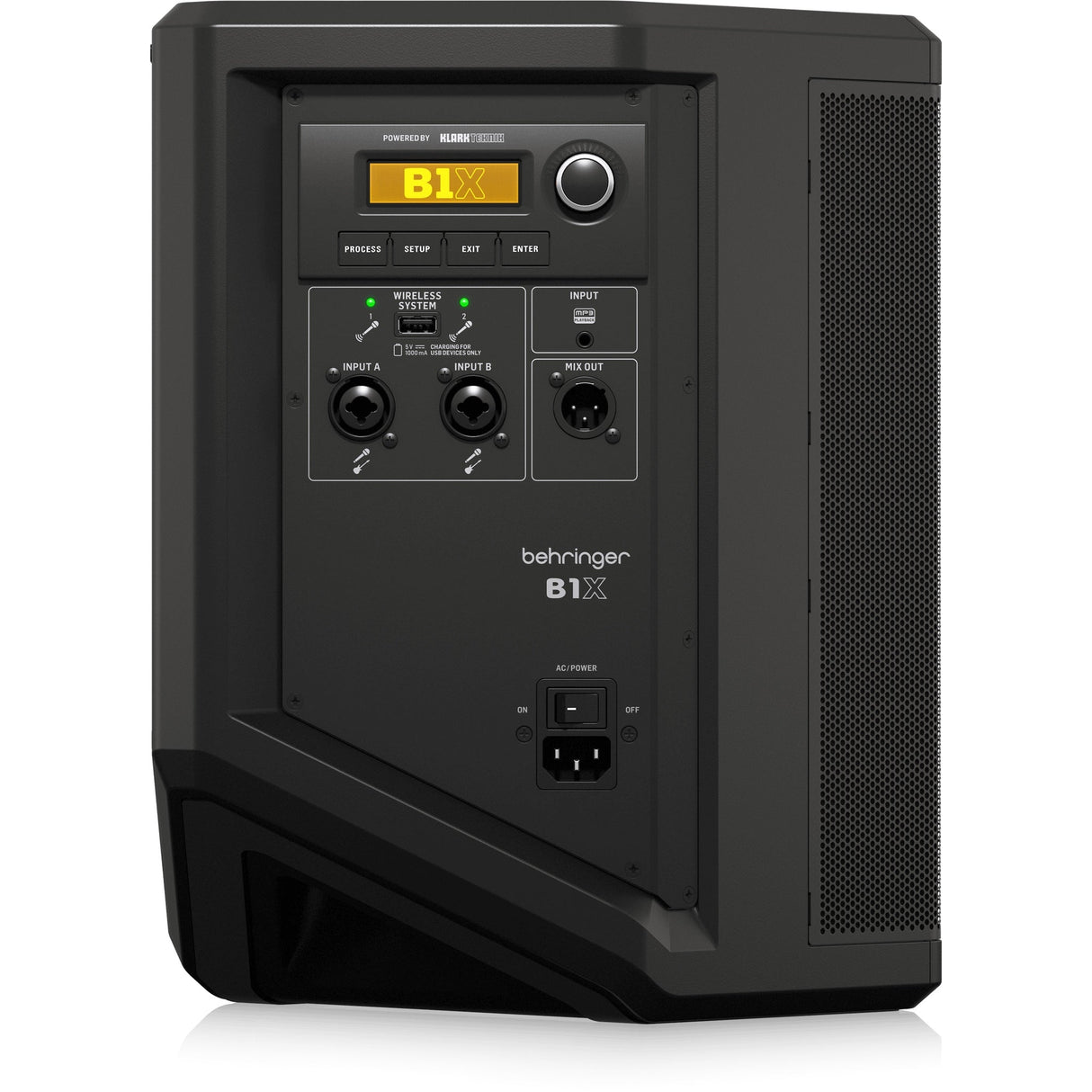 Behringer B1X Portable 250W Bluetooth PA Speaker with Digital Mixer and Battery Operation
