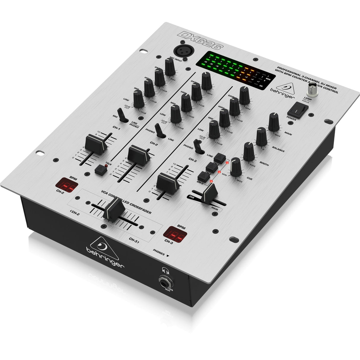 Behringer DX626 3-Channel DJ Mixer with BPM Counter