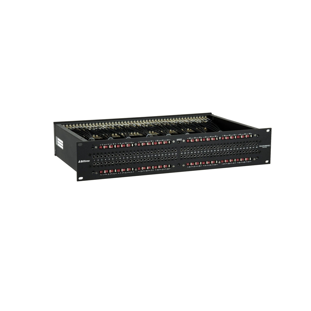 Bittree B96DC-FNSST/E3 M2OU12B E3 Full Norm Switched Ground TT Patchbay 2 x 48 2RU