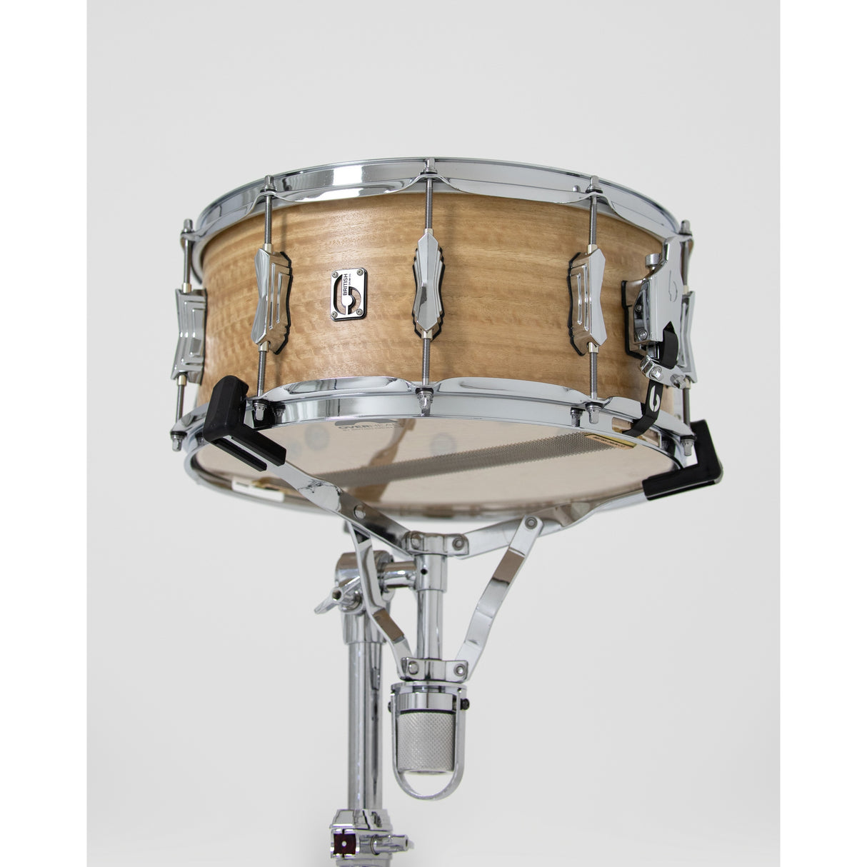 British Drum Co MAV-14-65-SN Maverick Series 14x6.5-Inch Snare Drum, Maple Finish