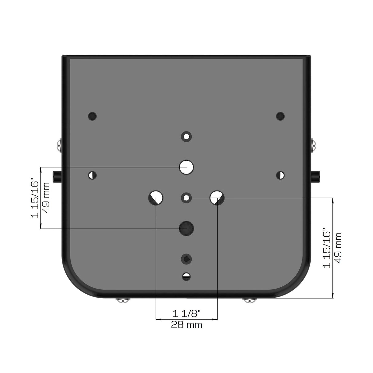 BZBGEAR BG-UCM-B Universal PTZ Camera Ceiling Mount Black