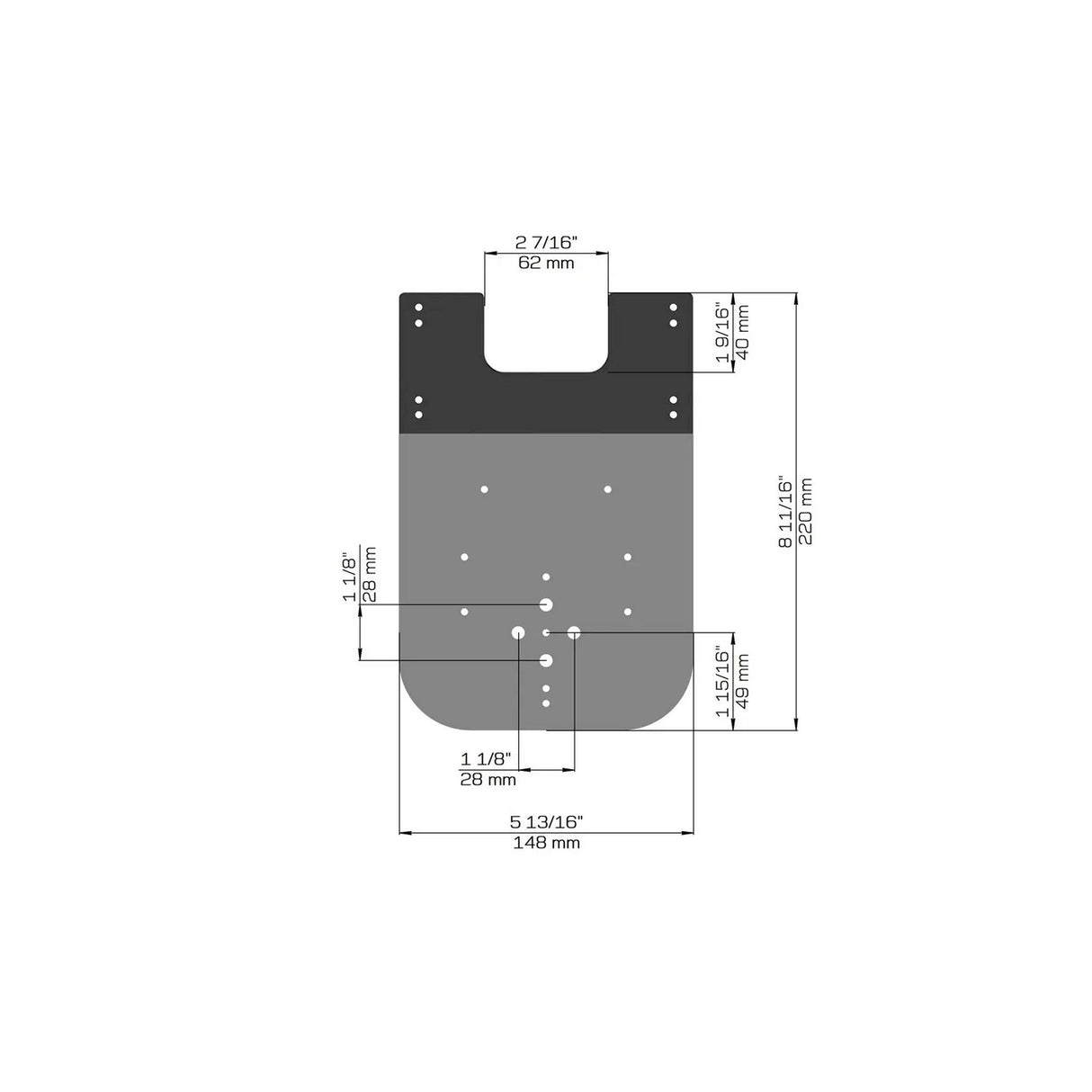 BZBGEAR BG-UWM-B Universal PTZ Camera Wall Mount Black