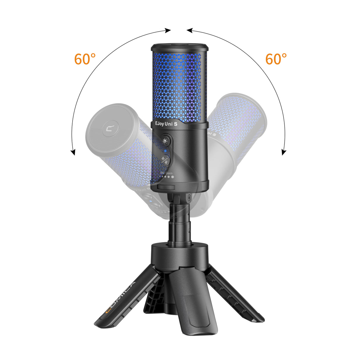 Comica EJoy Uni S RGB Cardioid Condenser USB Microphone