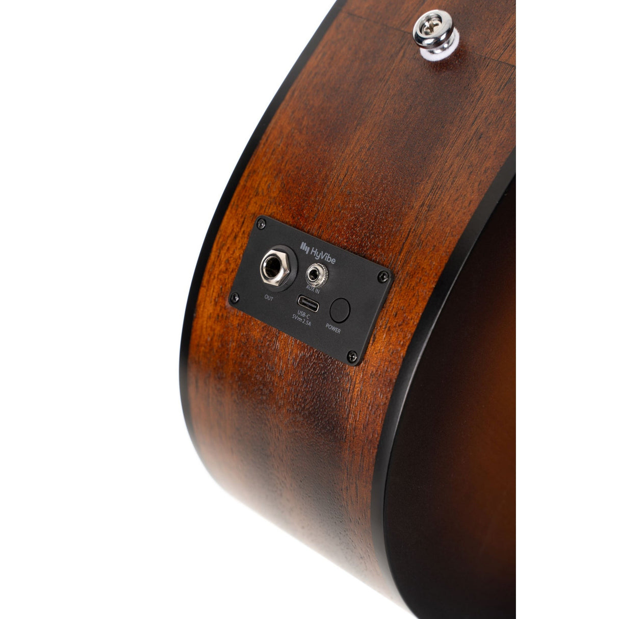 Cort Earth GO HyVibe Acoustic Electric Guitar Open Pore Brown Burst