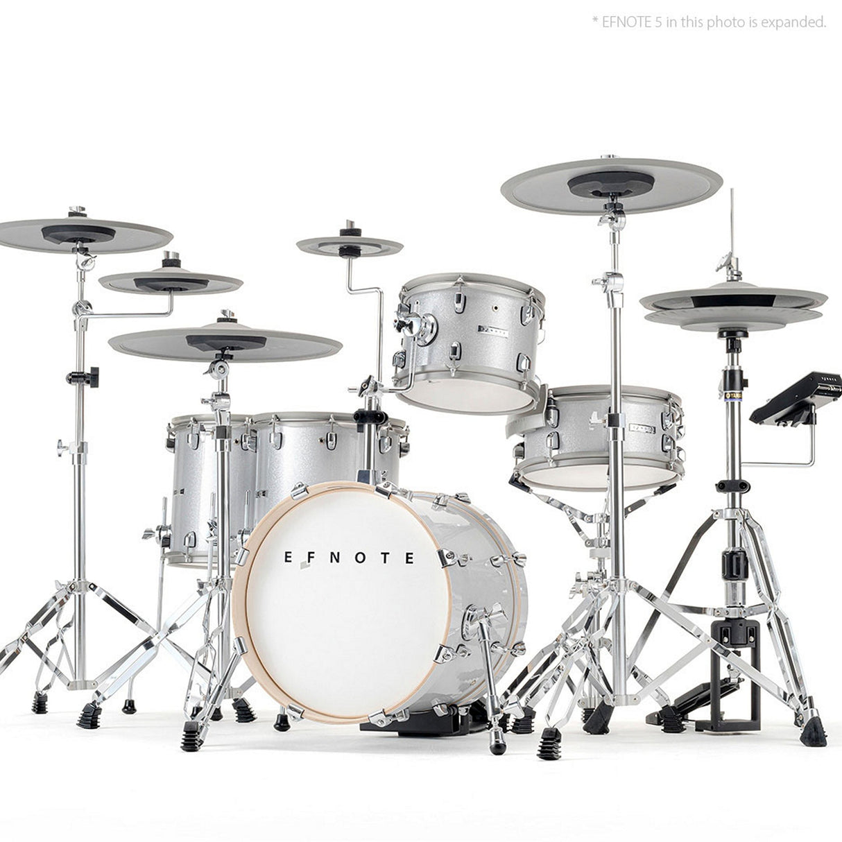 EFNOTE 5 Acoustic Designed Electronic Drum Set White / Sparkle