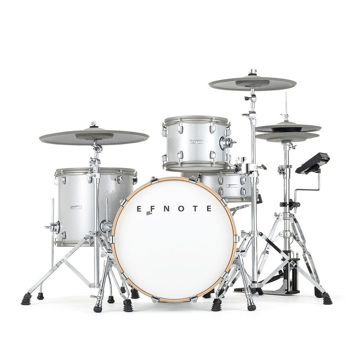 EFNOTE 7 Acoustic Designed Electronic Drum Set White / Sparkle