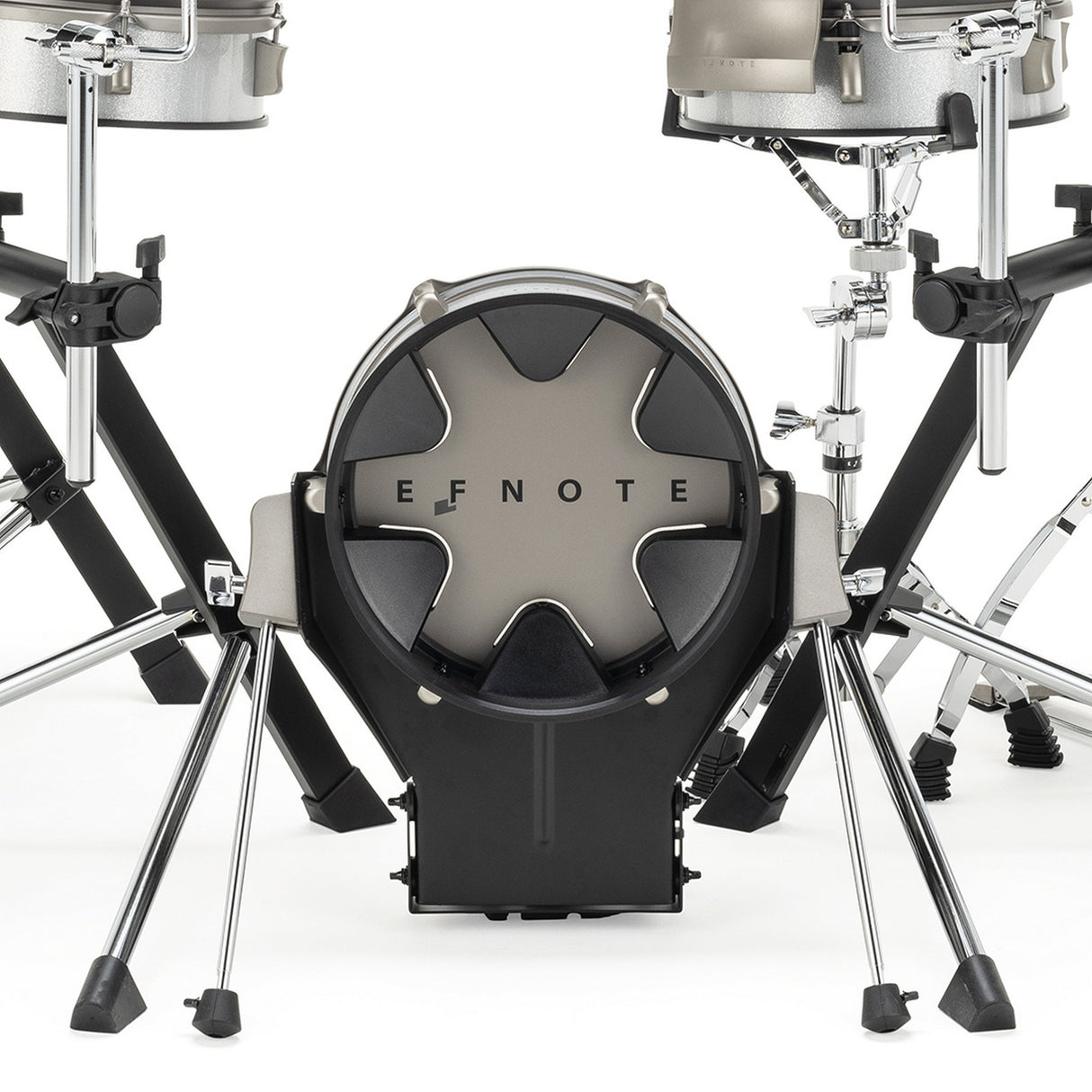 EFNOTE 3B Acoustic Designed Electronic Drum Set, White Sparkle Finish