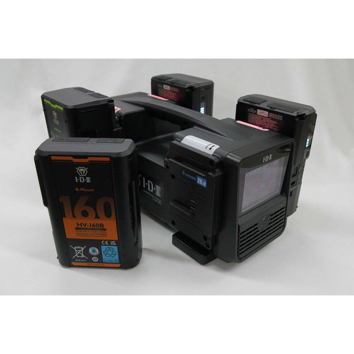 IDX BL-4SX 4-Channel Simultaneous Quick Charger, B-Mount