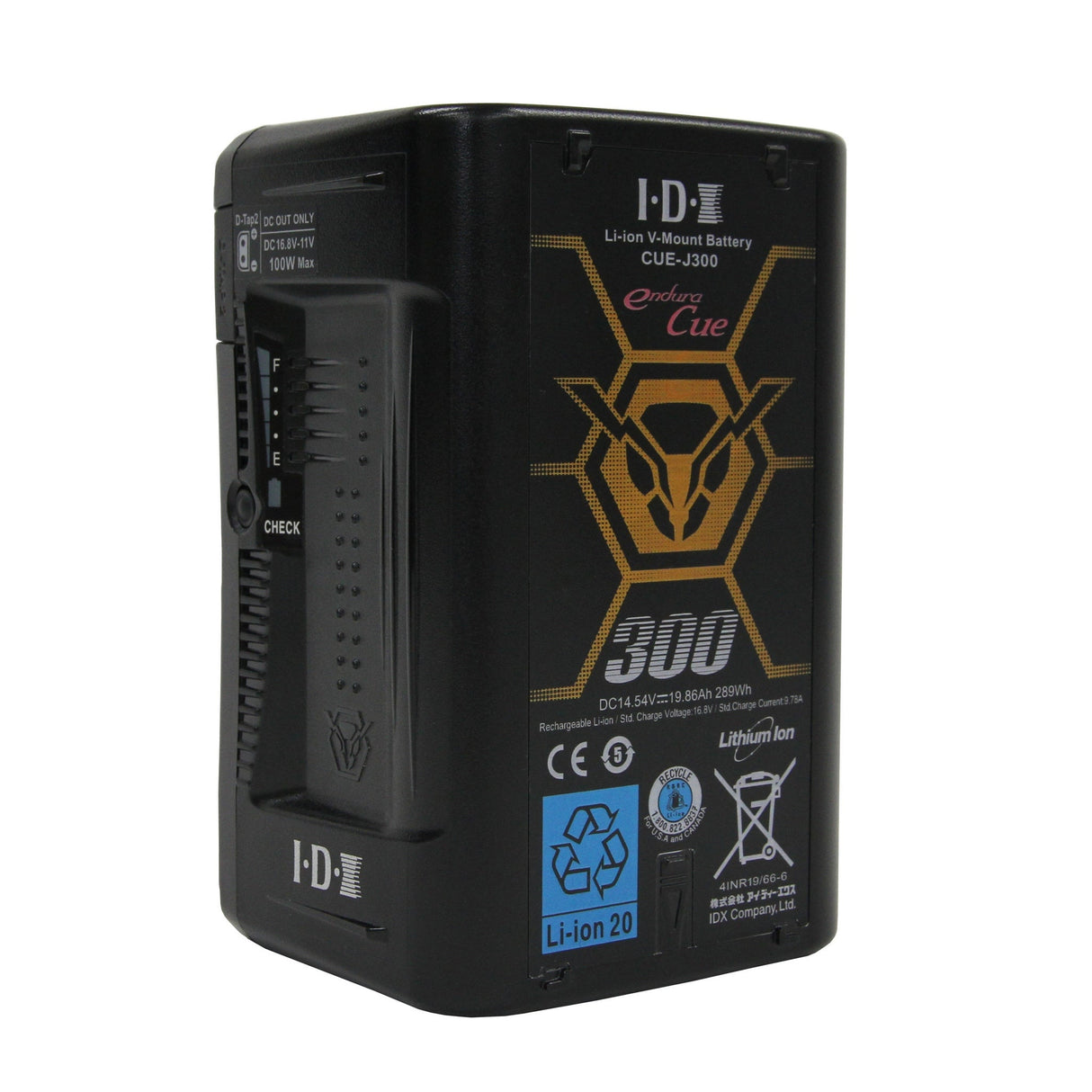 IDX CUE-J300 289Wh Camera Battery, V-Mount