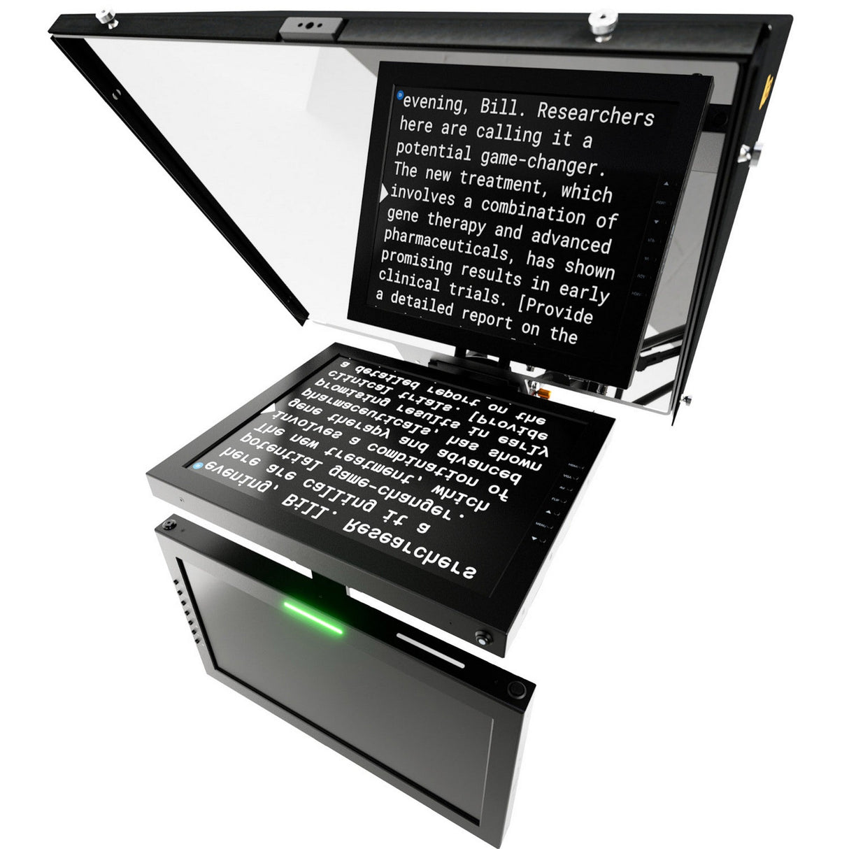 Ikan 15-Inch Teleprompter Pedestal and Dolly Turnkey System