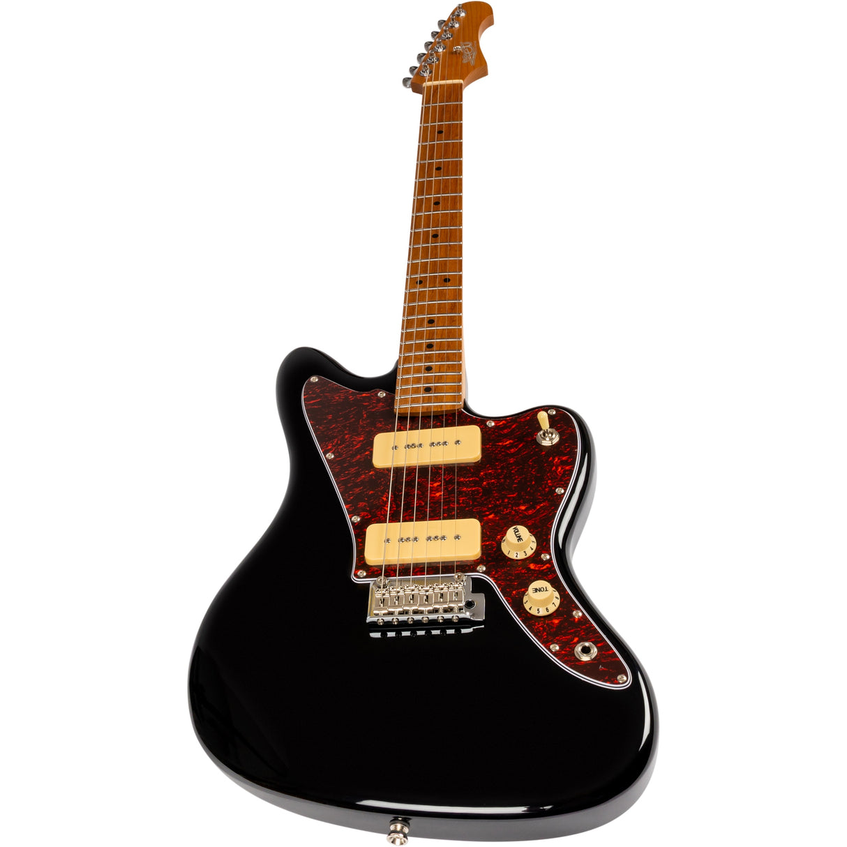 Jet Guitars JJ-300 P90 BK Electric Guitar, Black Finish