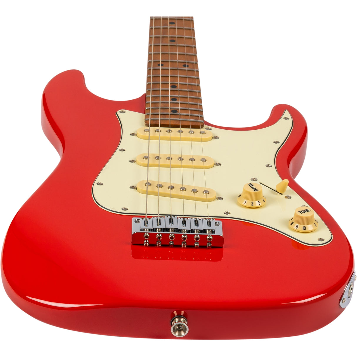 Jet Guitars JS-300 Mini Red Electric Guitar, Red