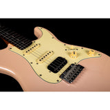 Jet Guitars JS 400 PK R HSS Basswood Body Electric Guitar with Roasted Maple Neck, Rosewood Fretboard