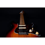 Jet Guitars JS 400 SB HSS Basswood Body Electric Guitar with Roasted Maple Neck and Fretboard