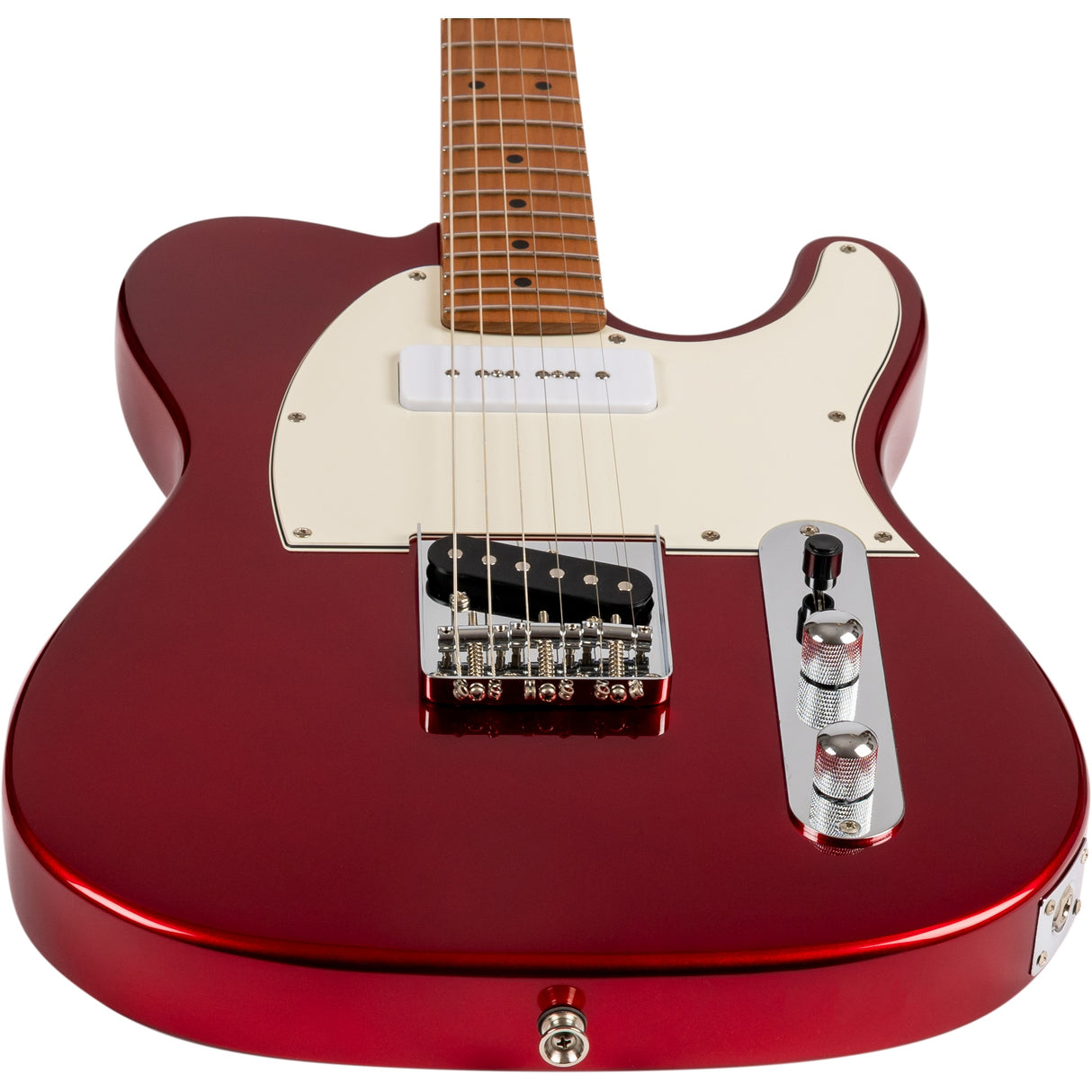 Jet Guitars JT-300 CAR P90 Electric Guitar, Candy Red Finish