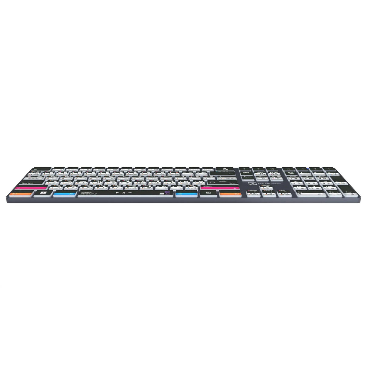 Logickeyboard TITAN Wireless Backlit Keyboard for Premiere Pro/After Effects PC US Windows