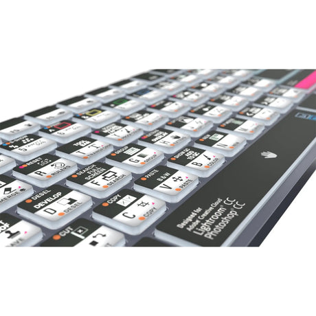 Logickeyboard TITAN Wireless Backlit Keyboard for Adobe Photographer US Windows