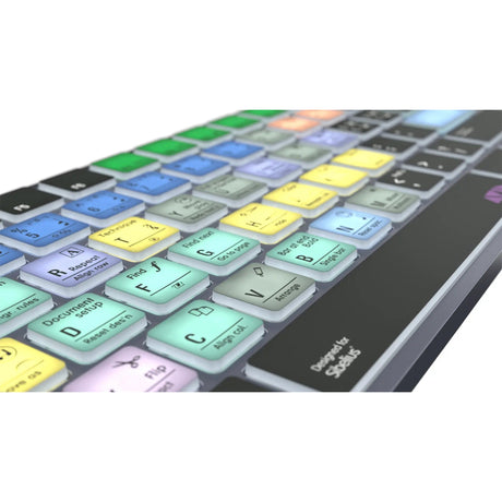 Logickeyboard TITAN Wireless Backlit Keyboard for Avid Sibelius US Windows
