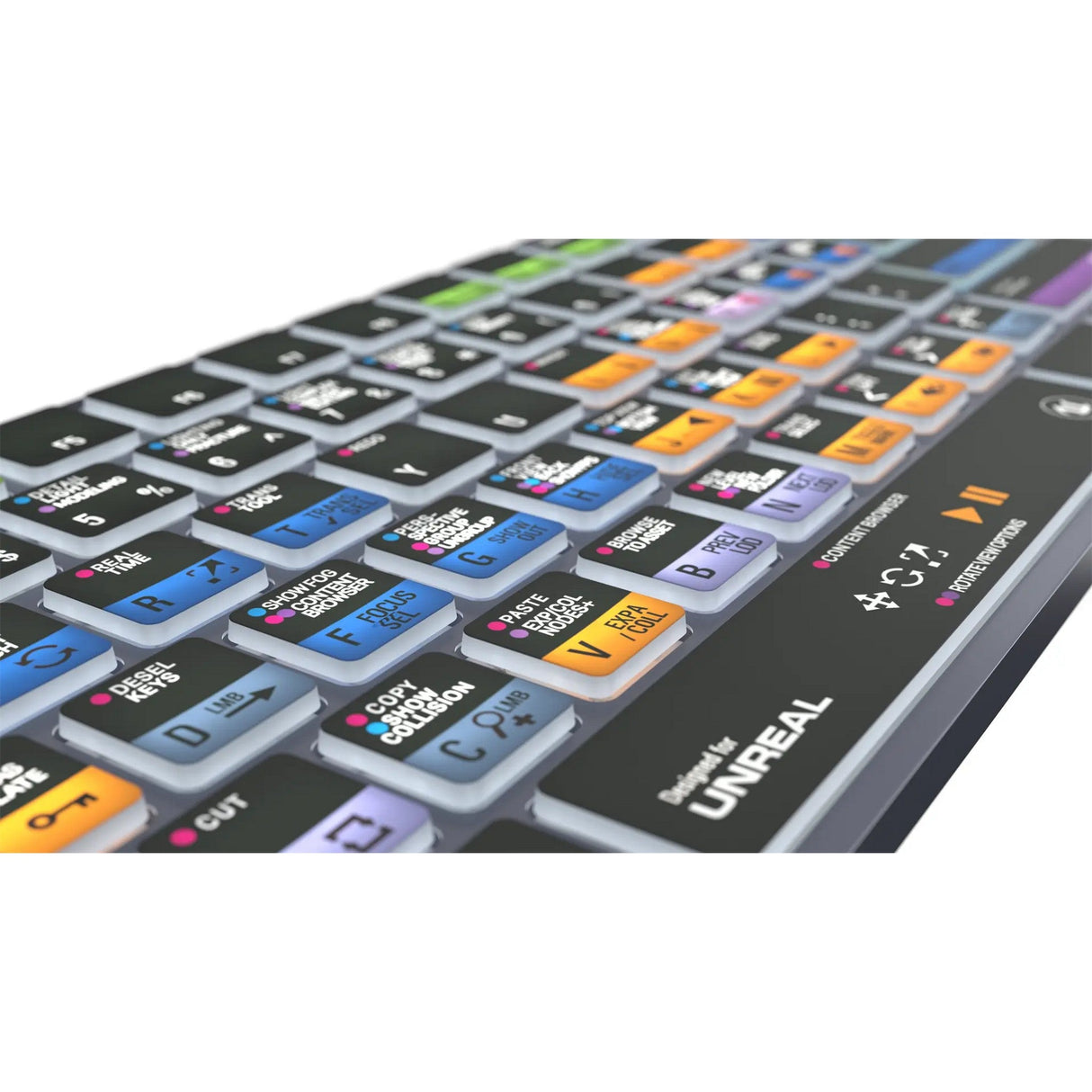 Logickeyboard TITAN Wireless Backlit Keyboard for Unreal Engine US Windows