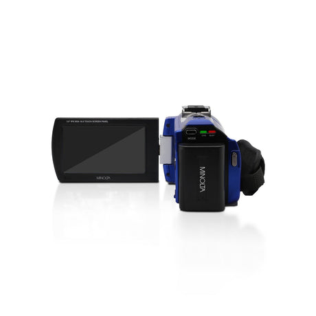 Minolta MN2K50NV 2.7K Ultra HD 48 MP Night Vision Camcorder Blue